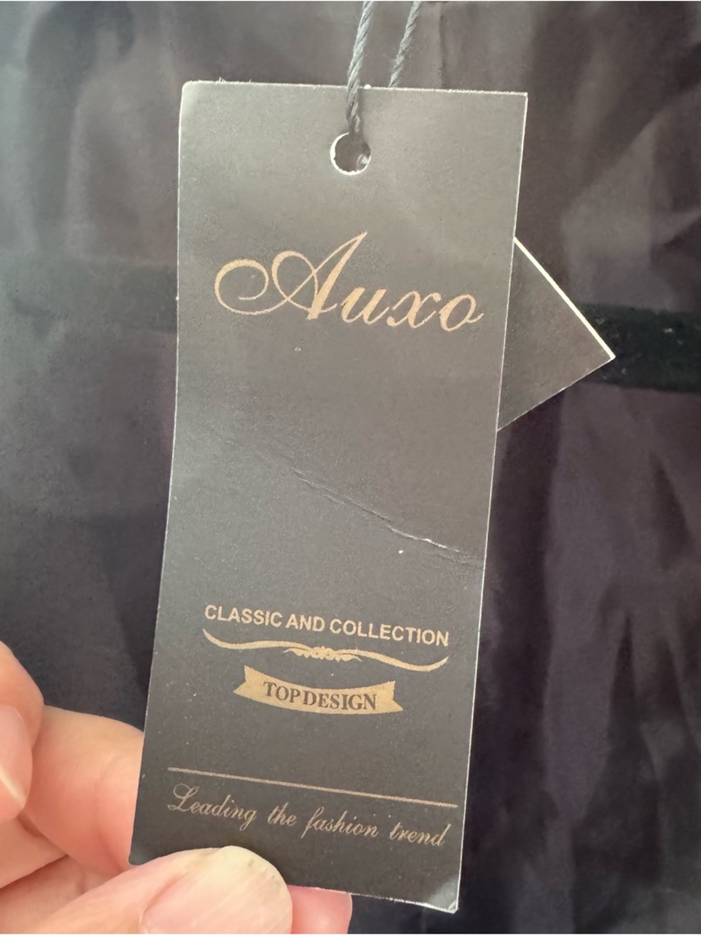Auxo Collection Black Long Coat Women’s Size S Wool Blend Classic Overcoat - Picture 8 of 10